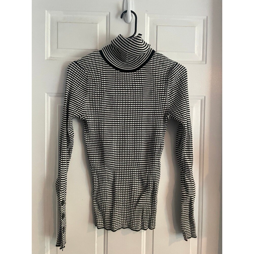 anthropologie button sleeve striped shirt